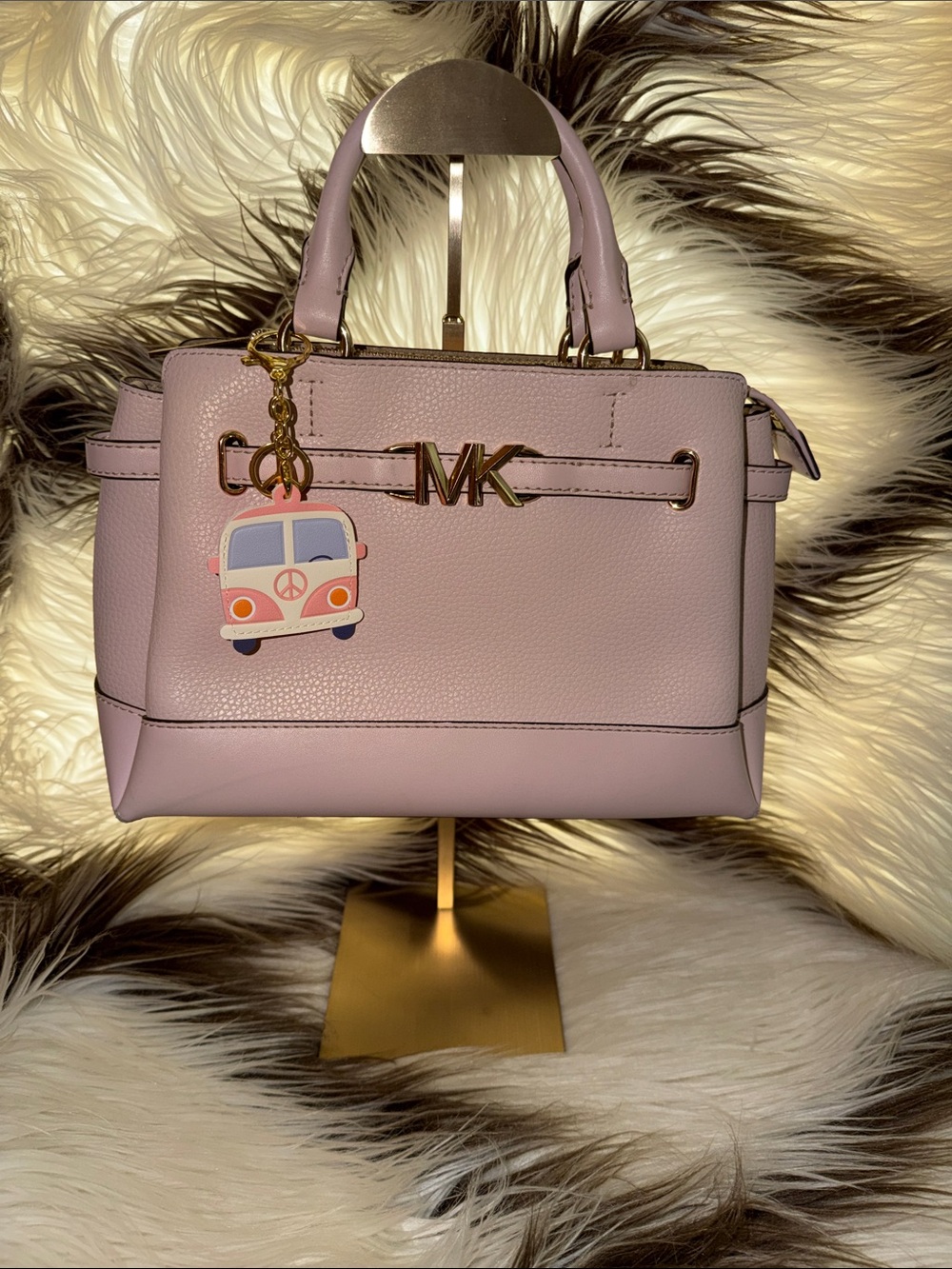Michael Kors blush pink Leather Satchel Bag